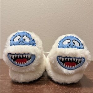Rudolph The Red Nosed Reindeer Yeti Snowman Youth Slippers